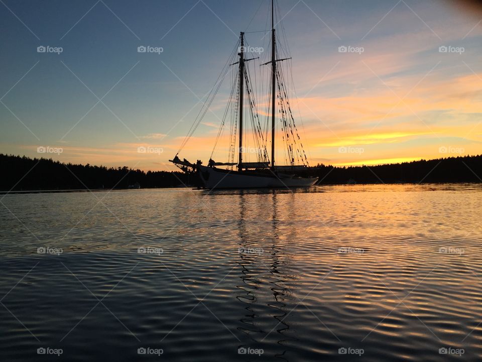 Sunset Sailing on the Zodiac