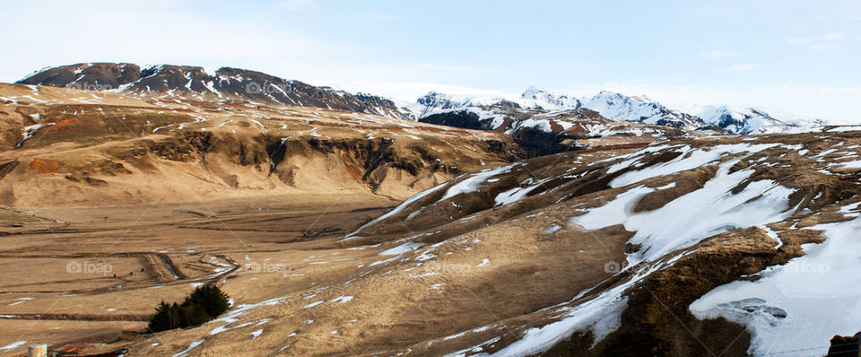Mountain landscape in iceland
