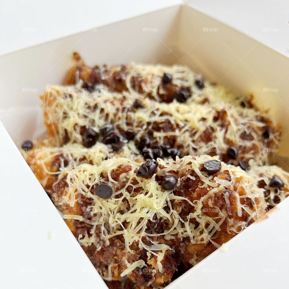 Fried banana fritters snacks 