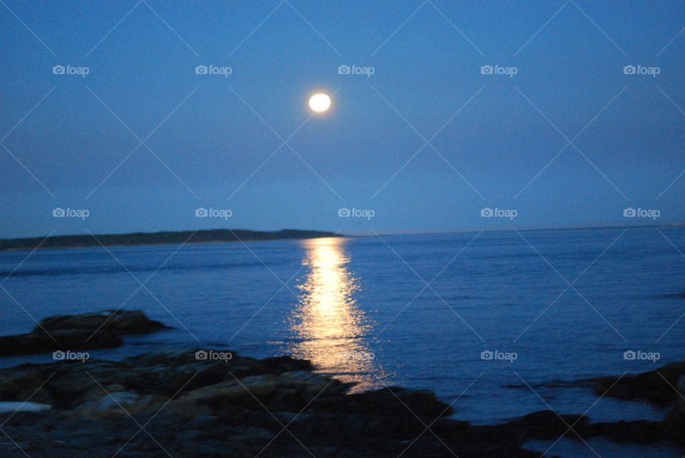 Once in a Blue Moon. At Cattle Point Victoria BC