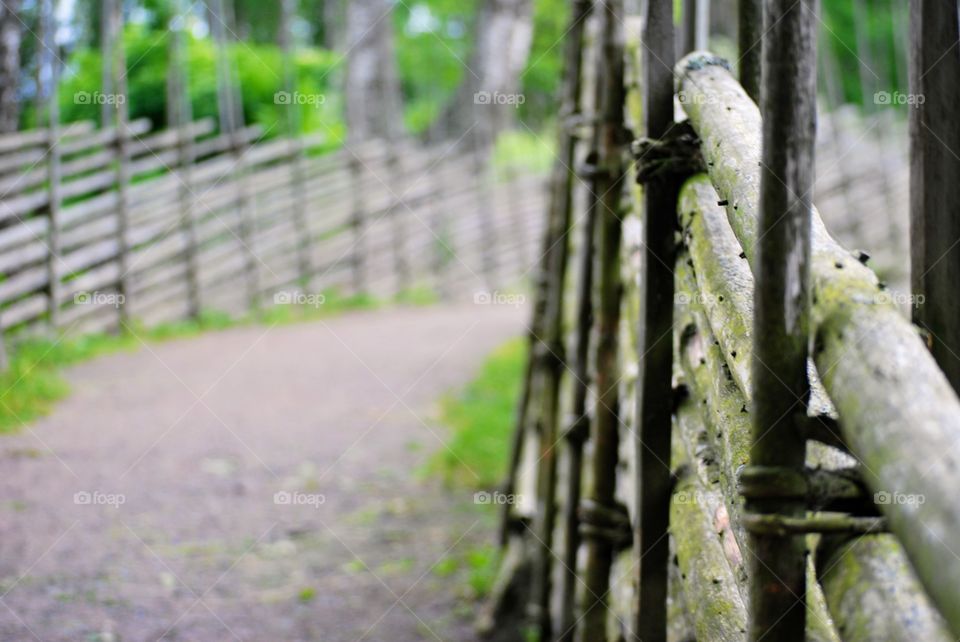 wooden fence