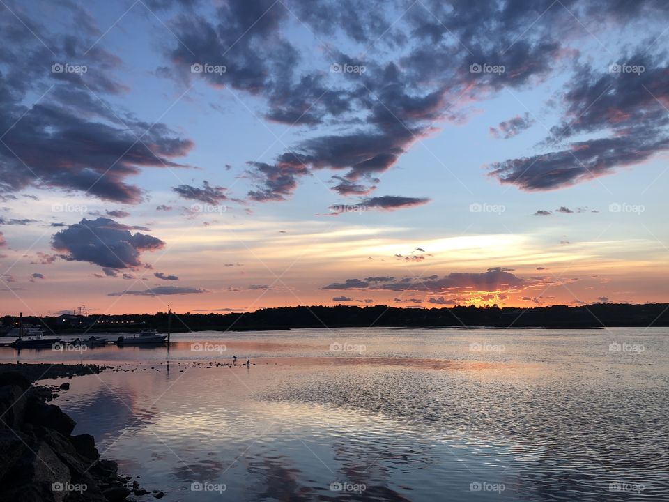 Sunset in Wells Maine