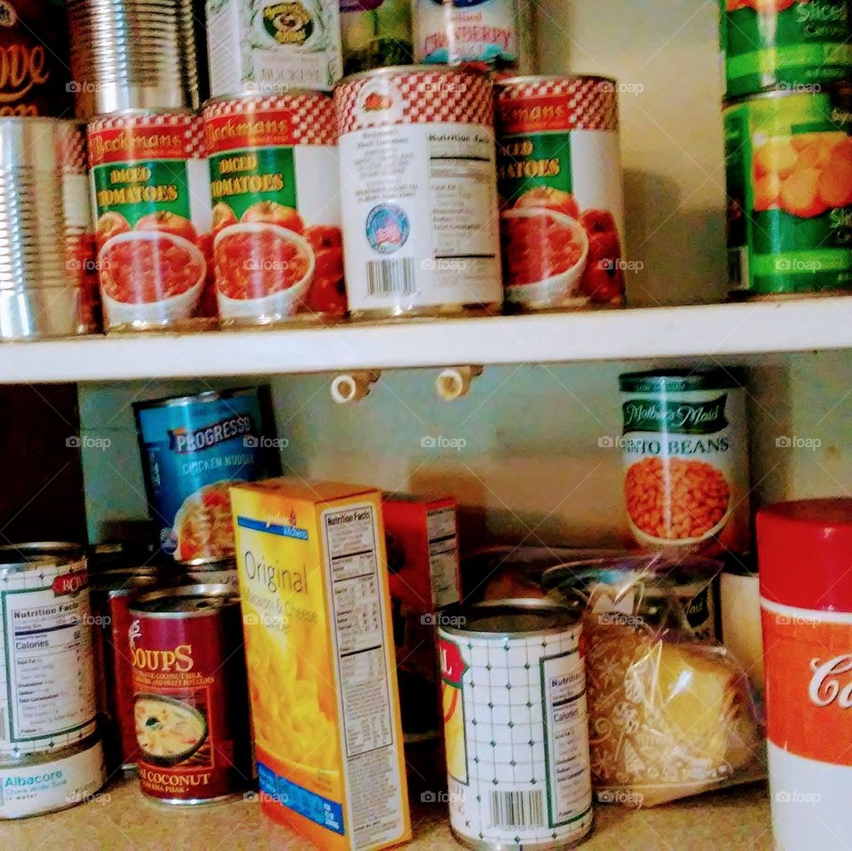 in the kitchen cupboard