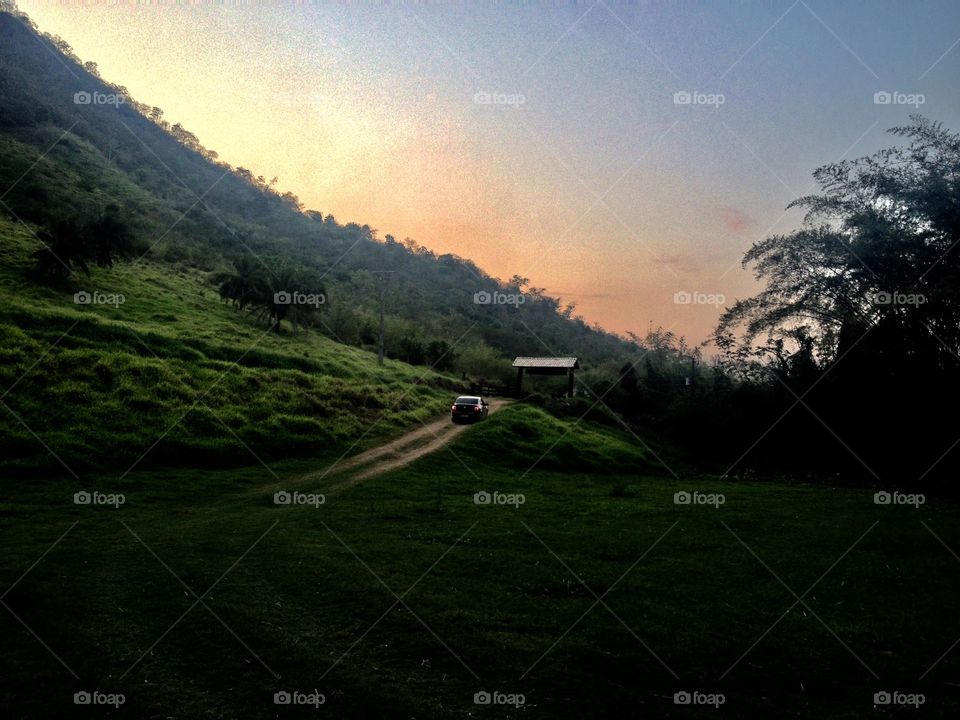 Sunset in Canaã Valley, Bodoquena 