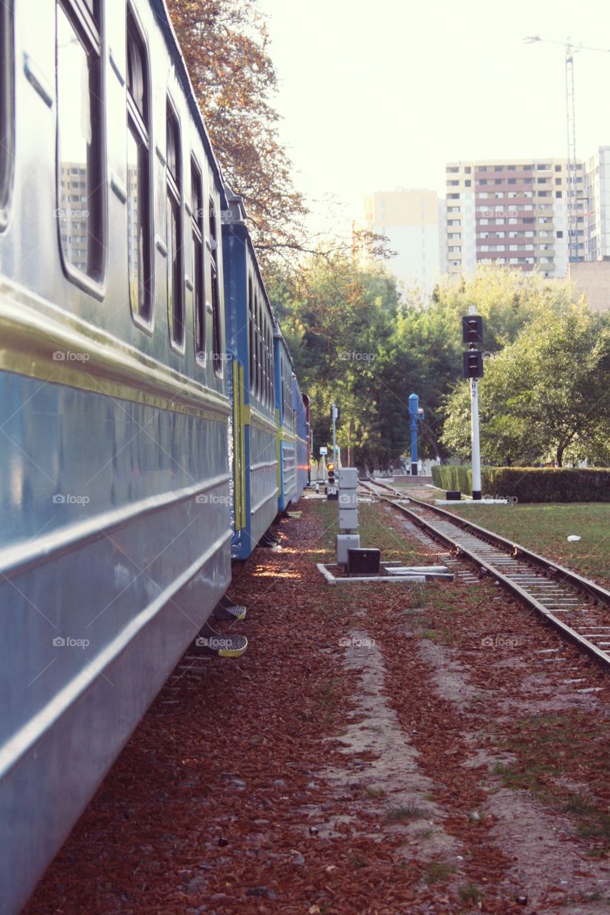 Railway for children in the park
