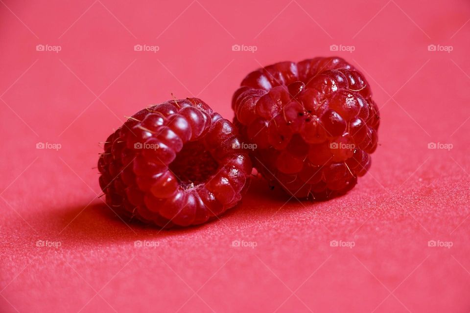 Delicious fruits raspberries  