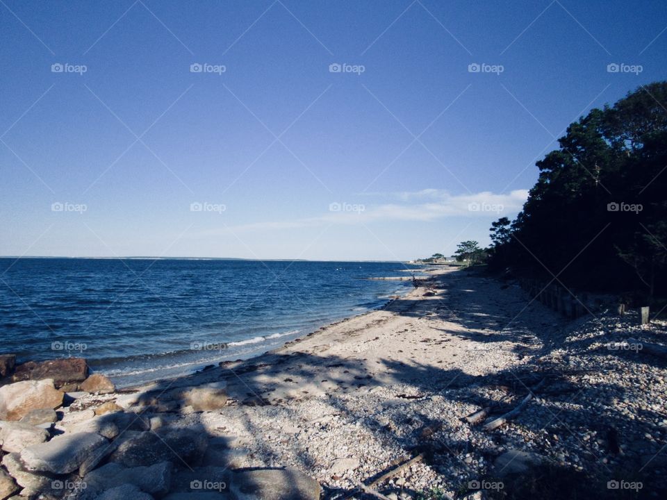 Montauk New York, Seashore, rocks, beach, sea, landscape, 