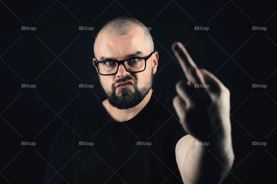 Portrait of bearded man