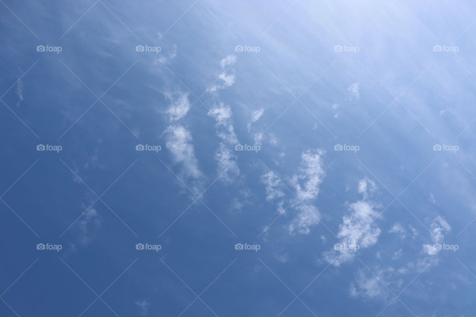 The blue sky featuring sky 