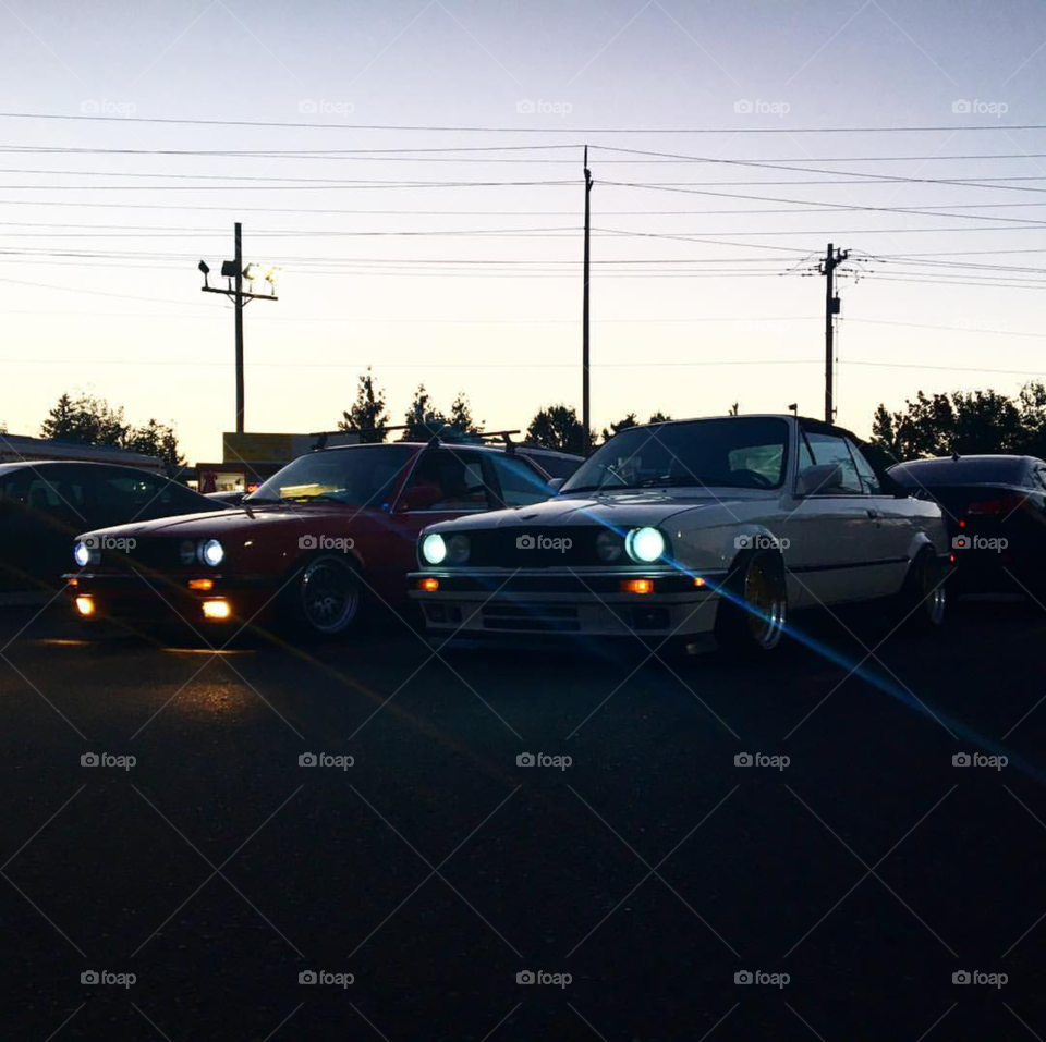 crusing down with the E30s