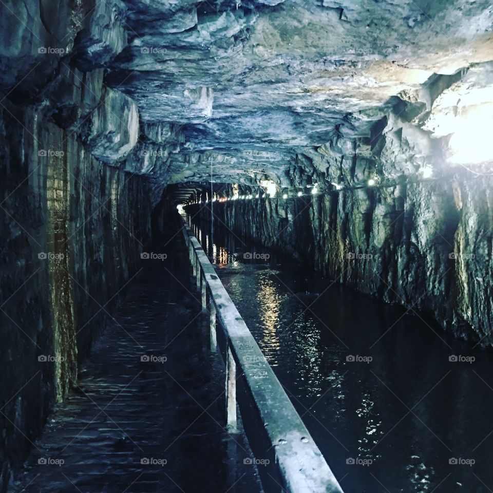 Illuminated canal tunnel, Falkirk!! 