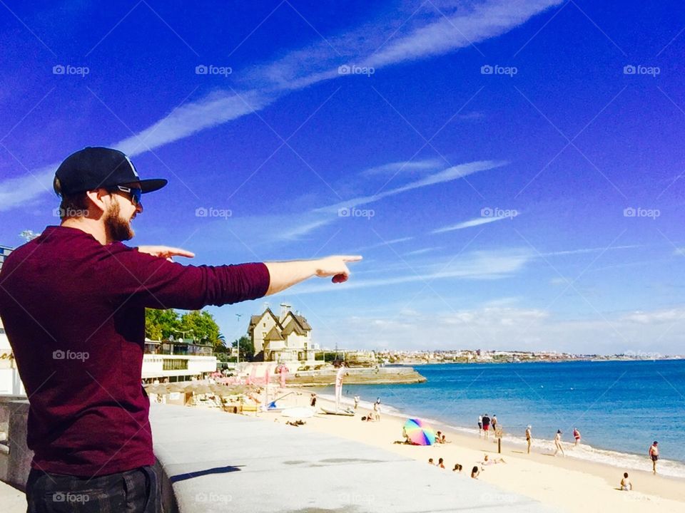 Myself. Looking for the beach 