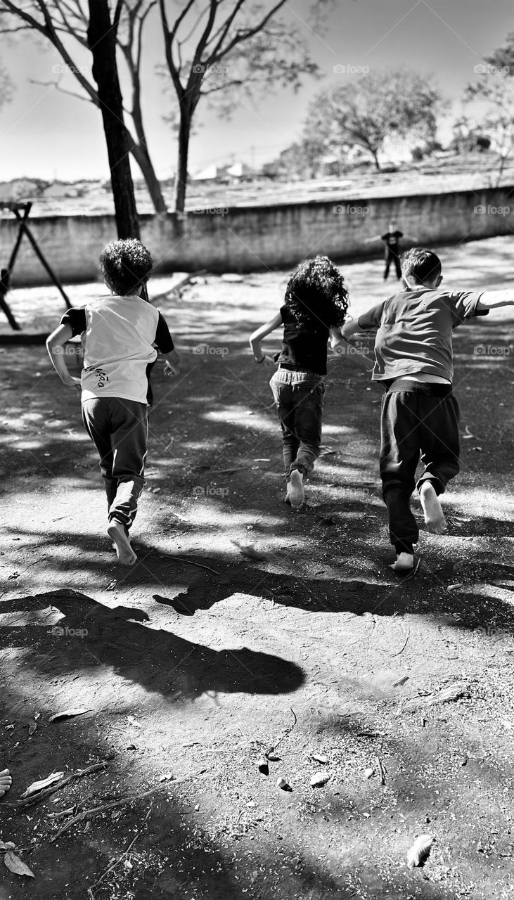 Outdoor play: happy moment