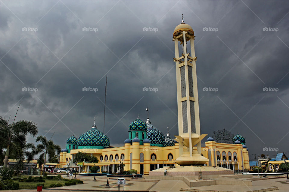 Cloudy at Al-Karomah Martapura, South Borneo, Indonesia.
