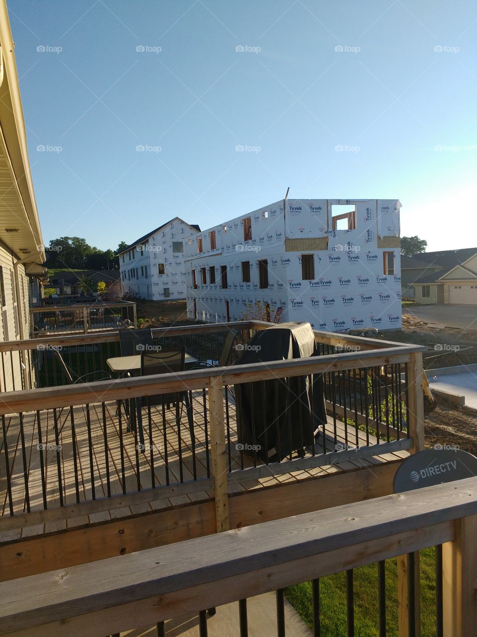 new houses (condos) going up.