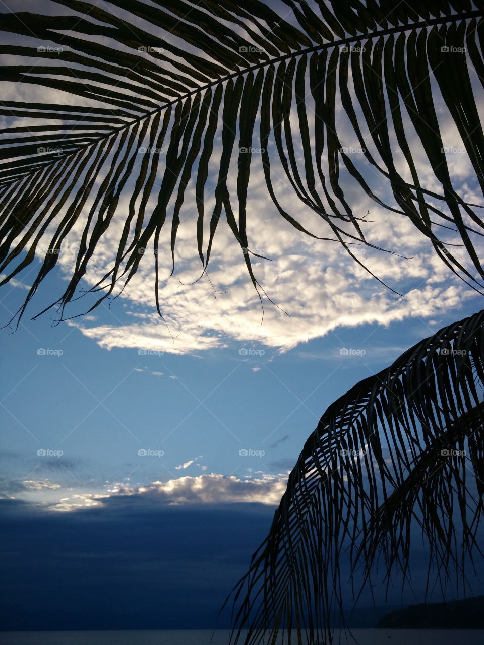 Blue sunset at Ende Beach