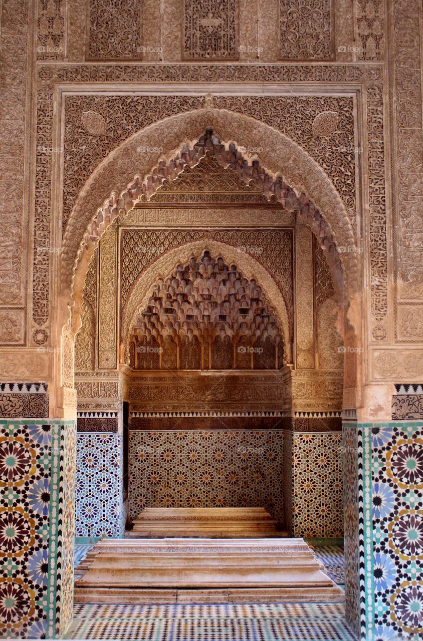 Ornate doorway in Marrakech 