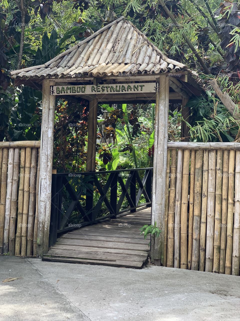 Bamboo hut
