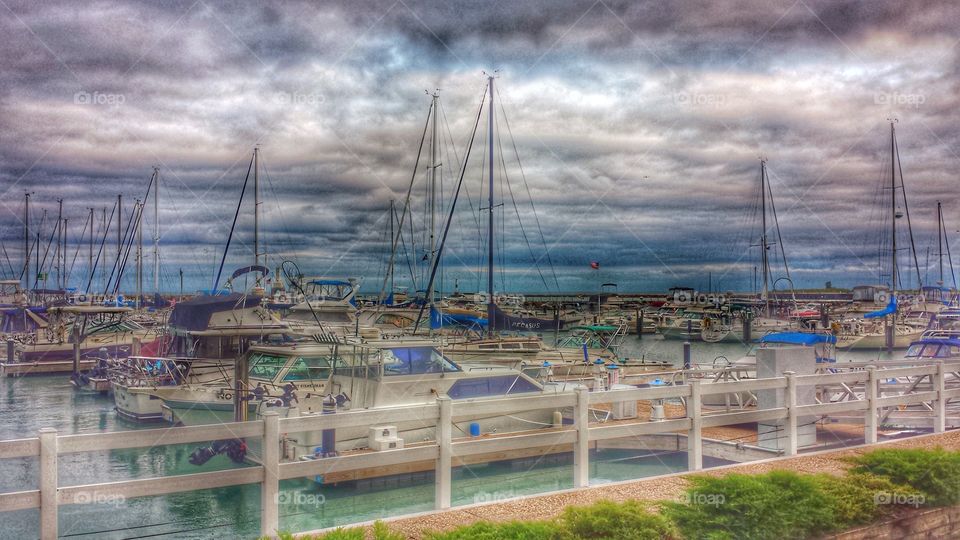 Boats in the Marina. Tucked in for tor the Night