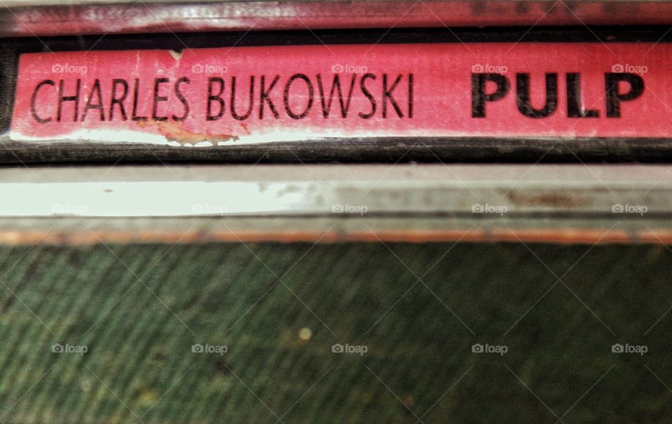book spine Charles Bukowski Pulp