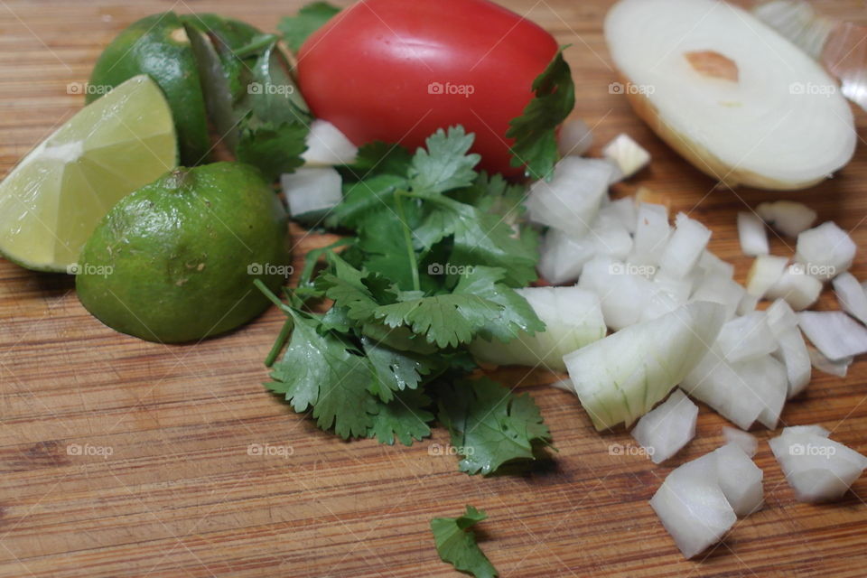 Making Pico De Gallo