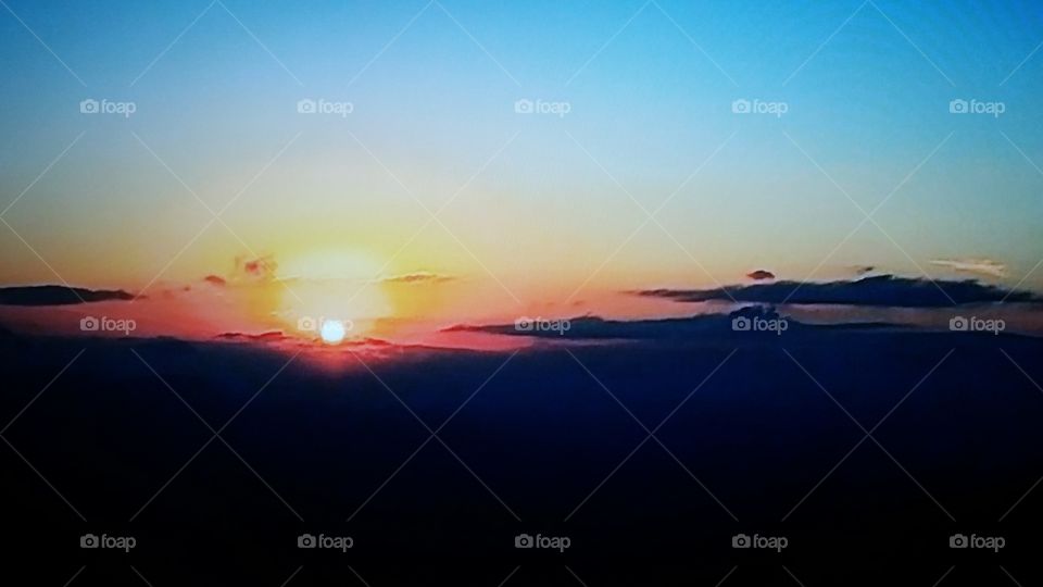 Scenic view of sunrise