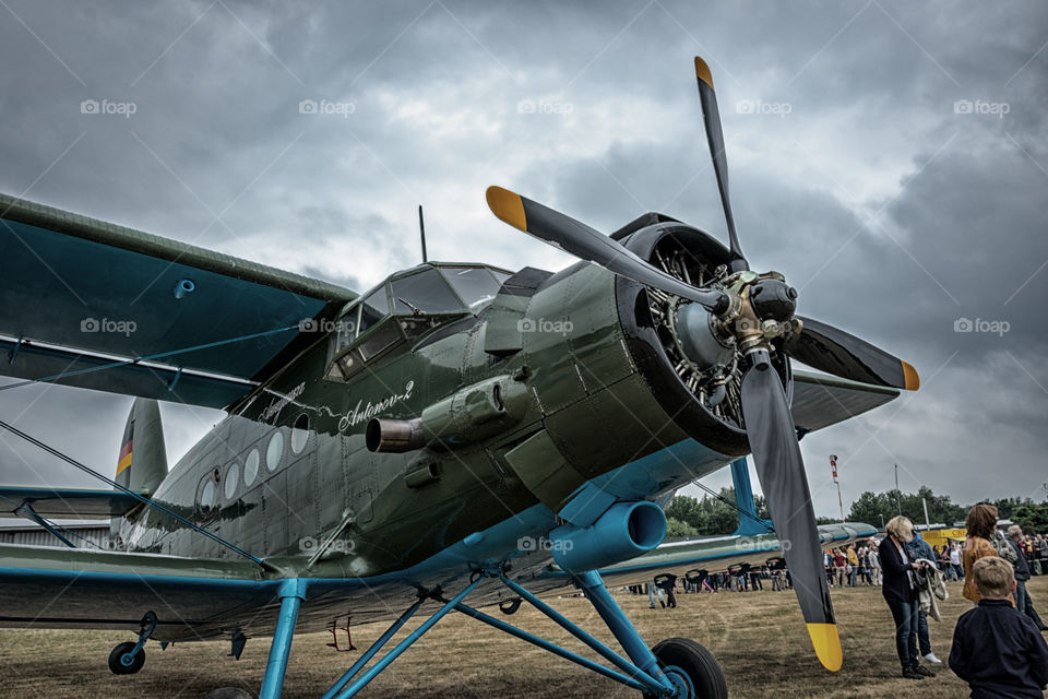 Antonov Airplane. Antonov Airplane at a Airport Show 