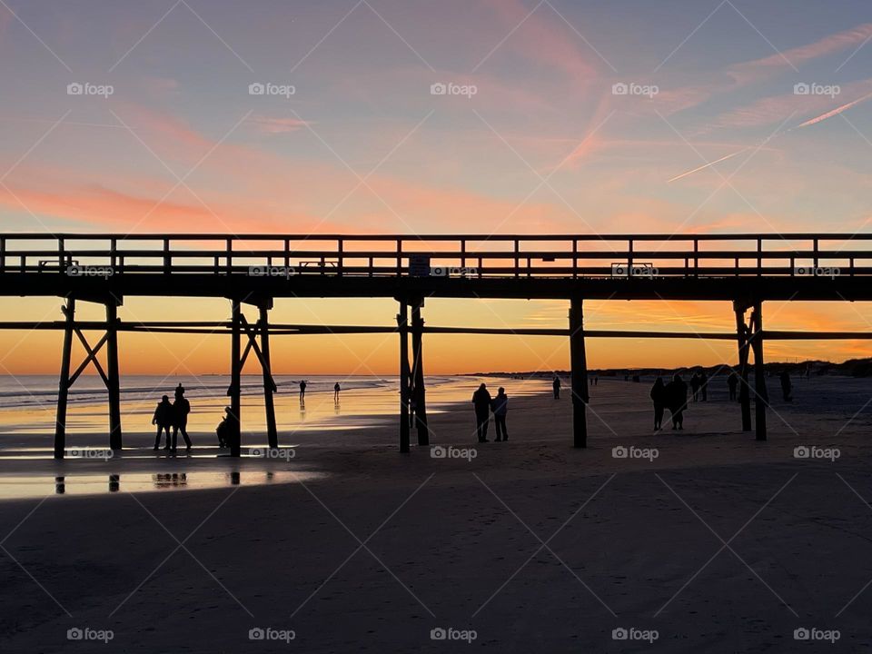 People under Pier