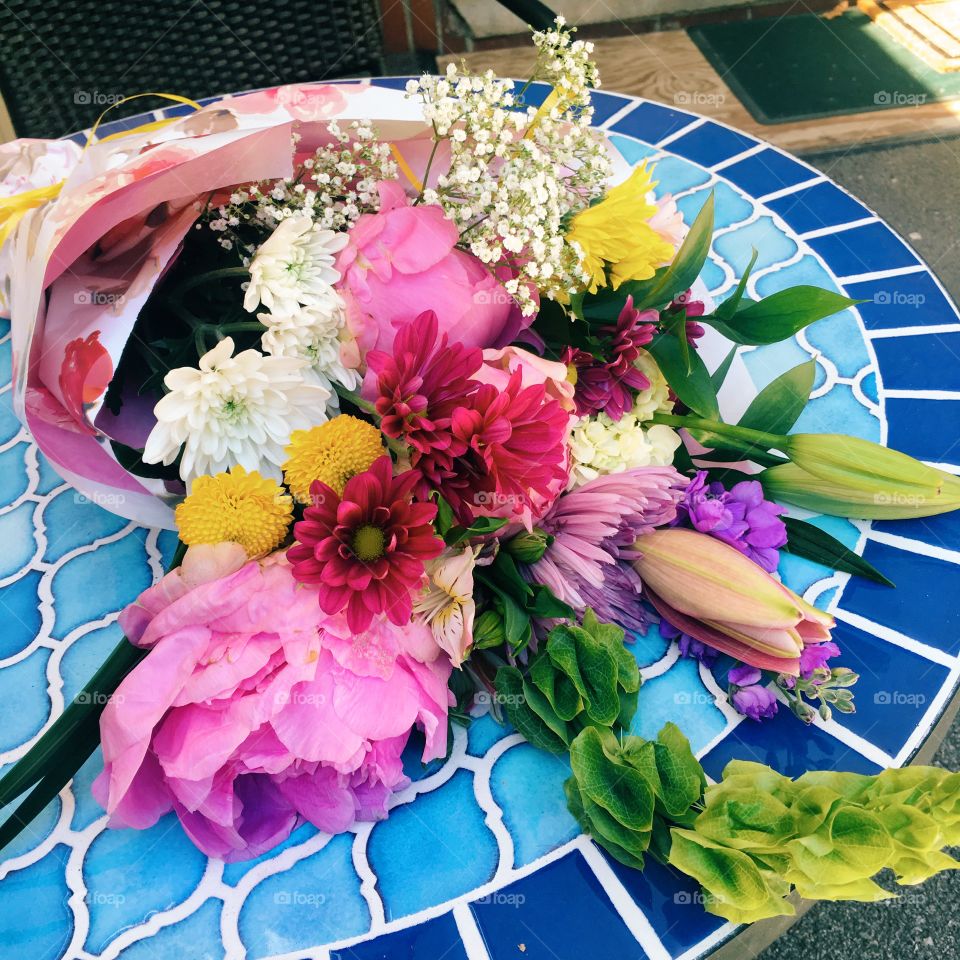 "Just because..." flowers from a dad to his daughter