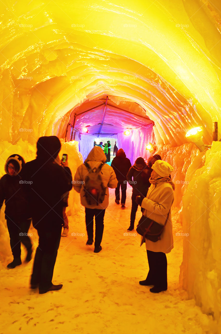 Rainbow Ice Tunnel