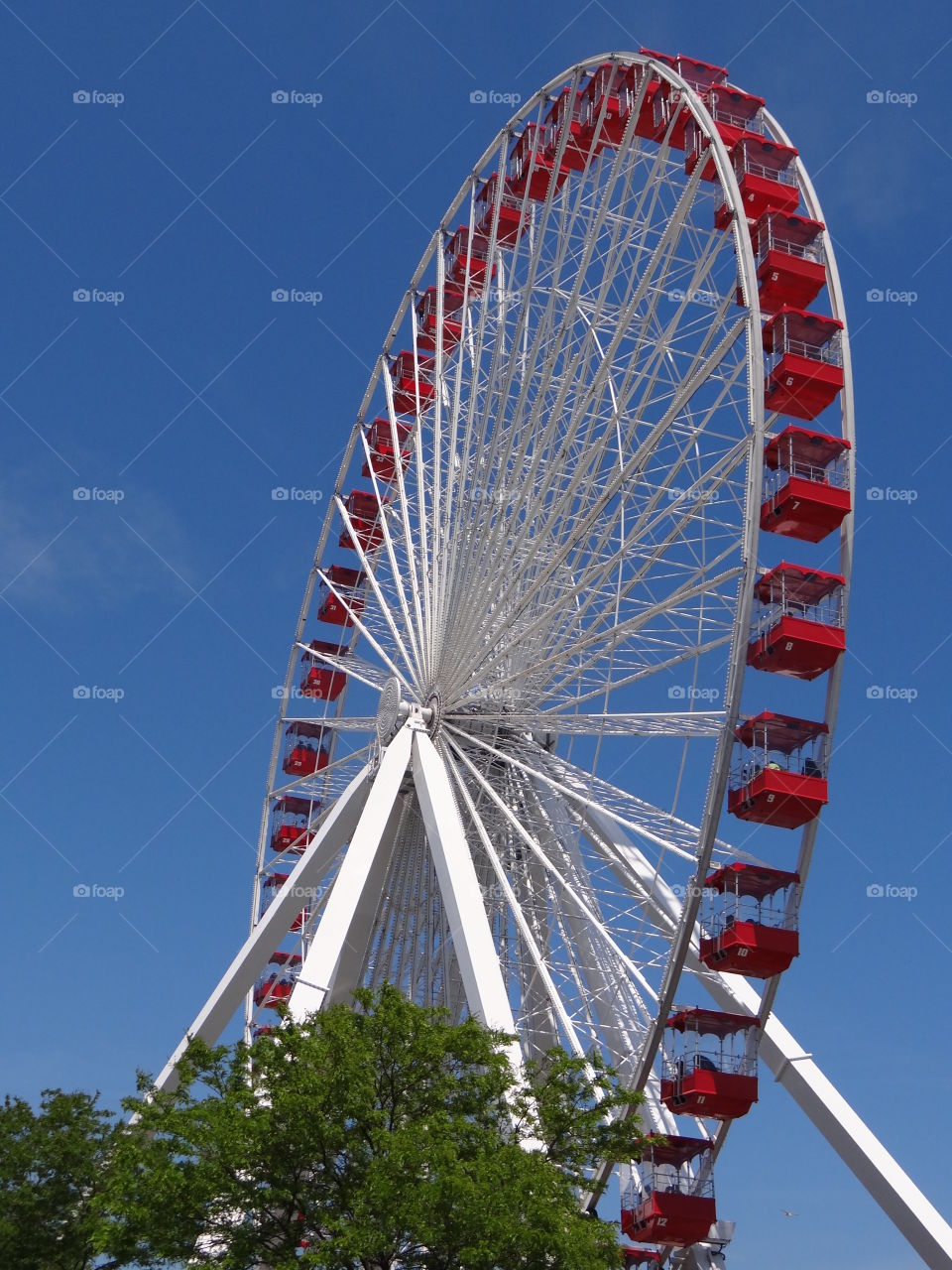 Ferris Wheel. The giant Ferris wheel at Chicago's Navy Pier