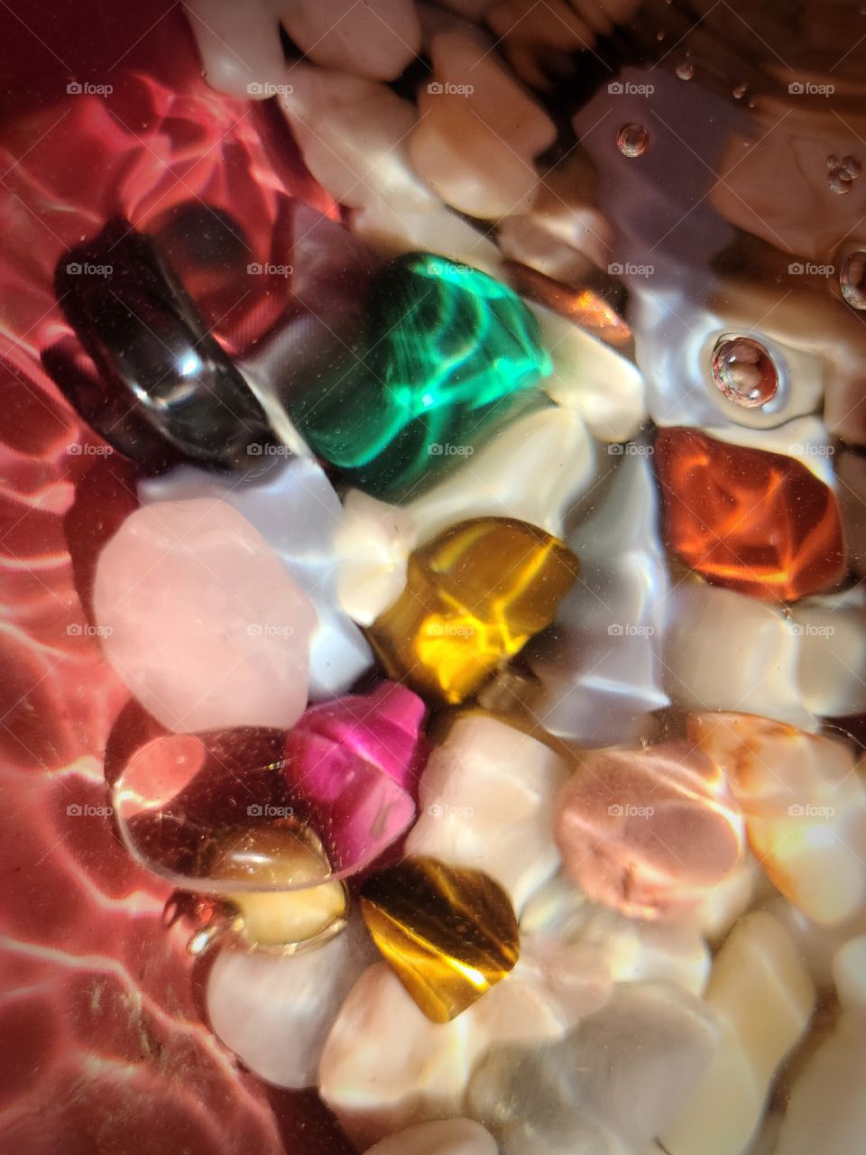 Crystals in Fountain