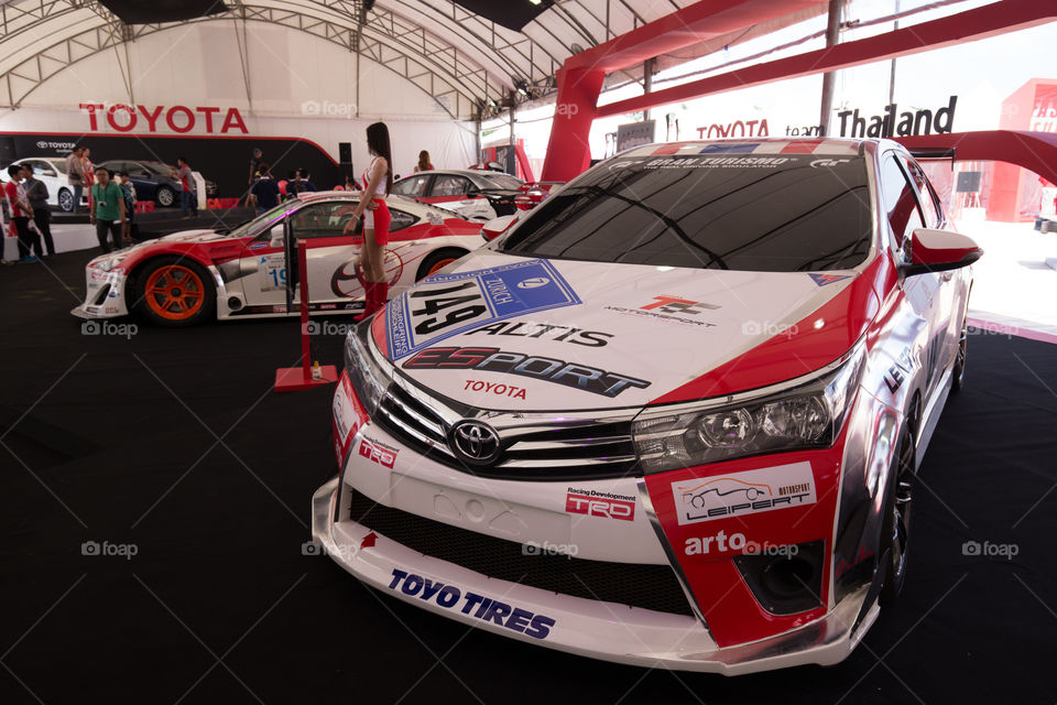 Racing of the Toyota team Thailand 