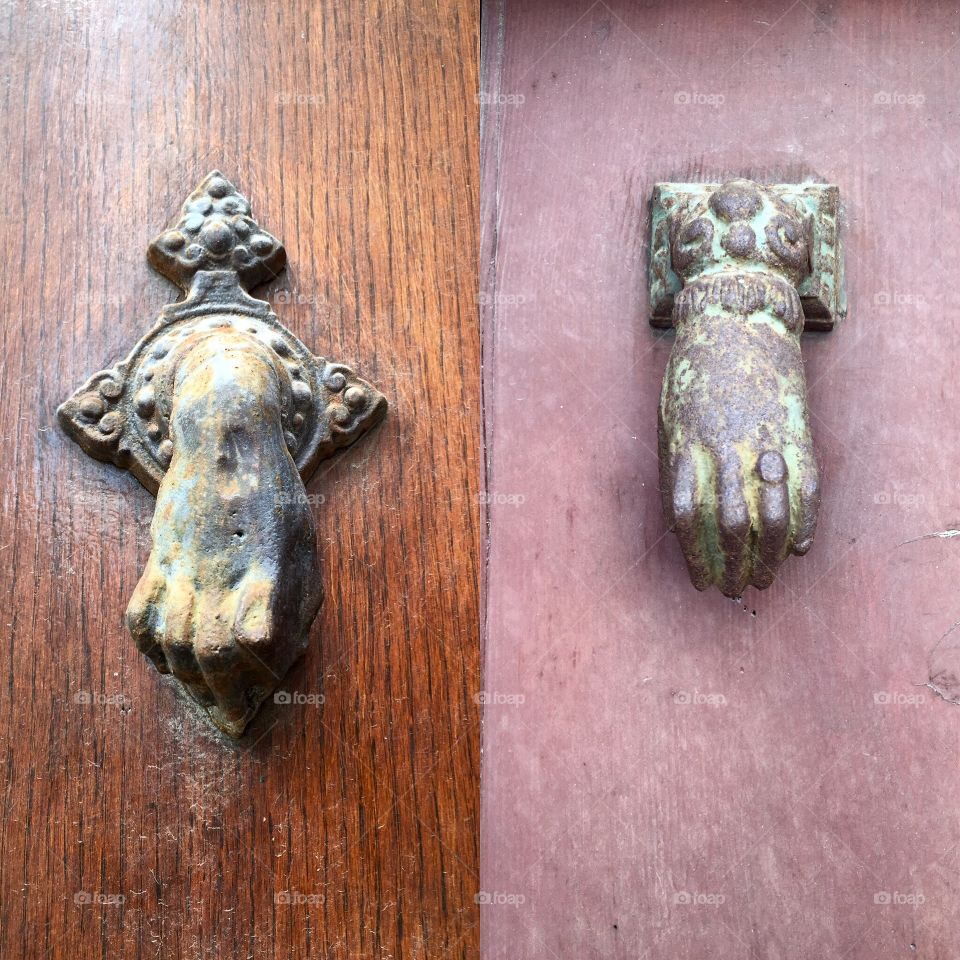 The hand that knocks...