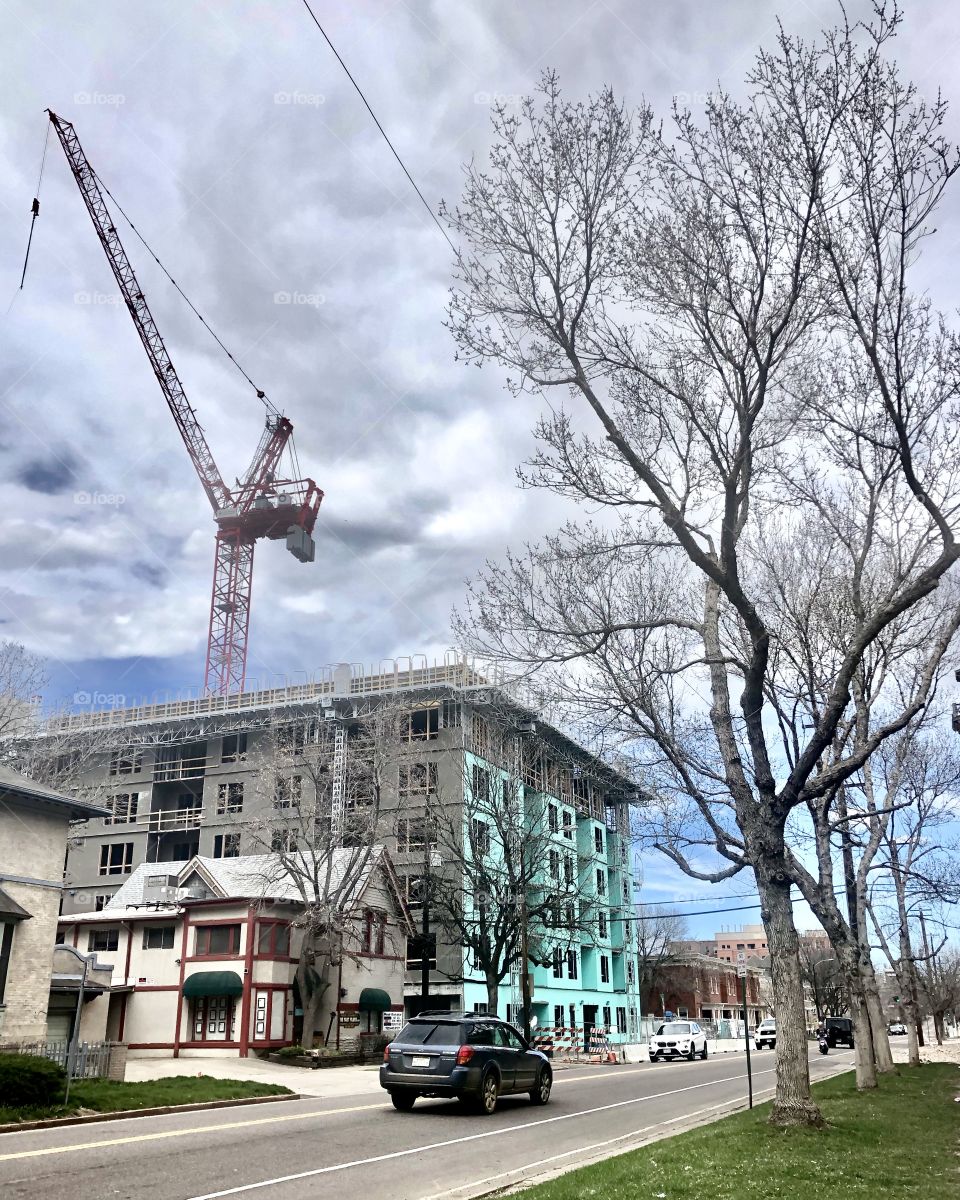 Construction in the city