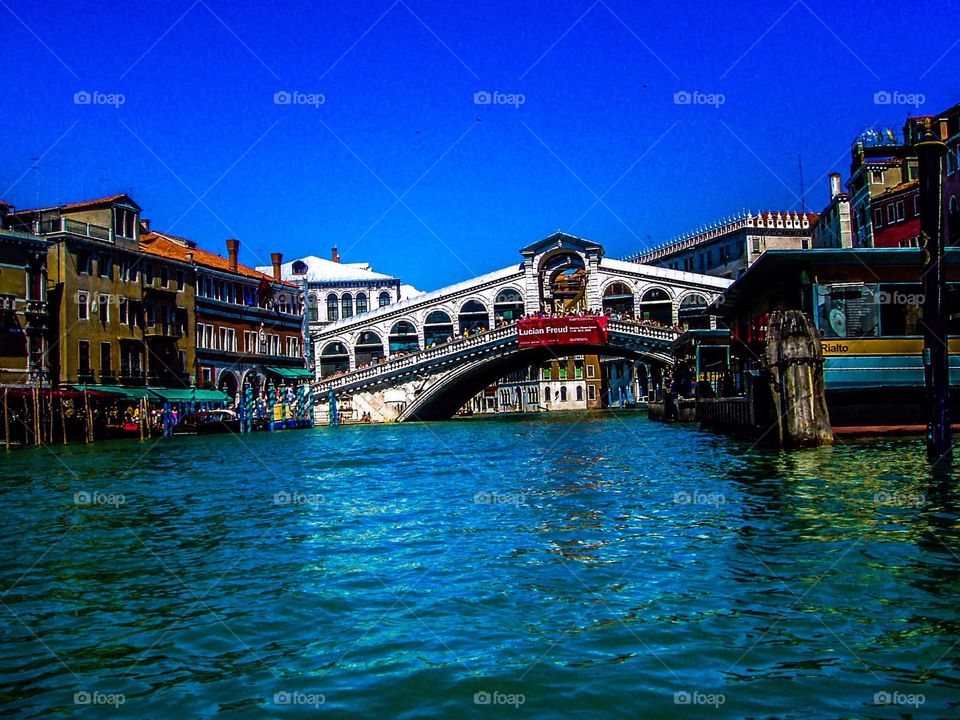 Rialto bridge. Photo of the Rialto bridge in Venice 