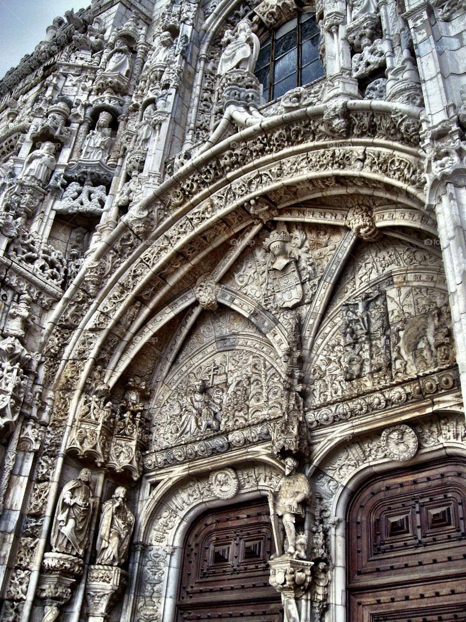 Detalle Portada Meridional del Monasterio de los Jerónimos de Belem. Detalle Portada Meridional del Monasterio de los Jerónimos de Belem (Lisboa - Portugal)