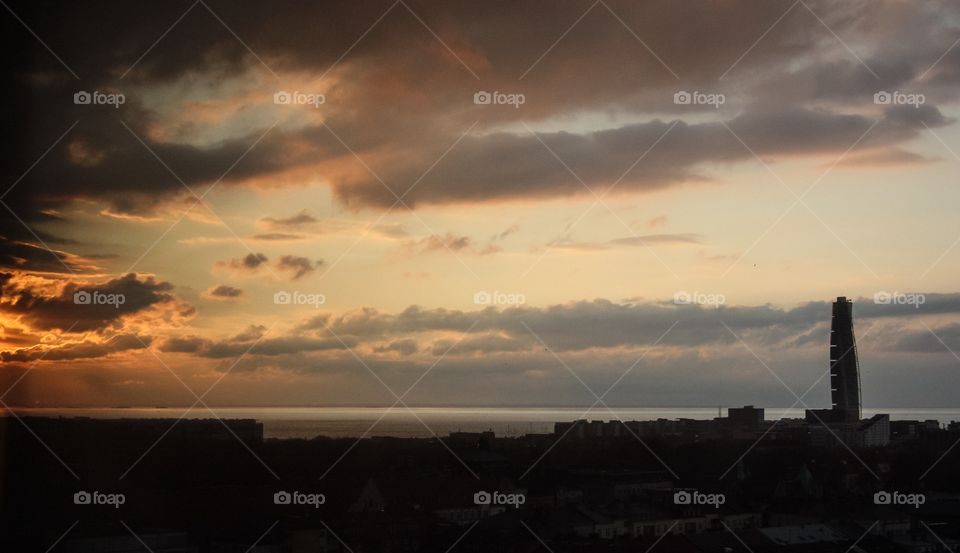 Sunset over Malmö