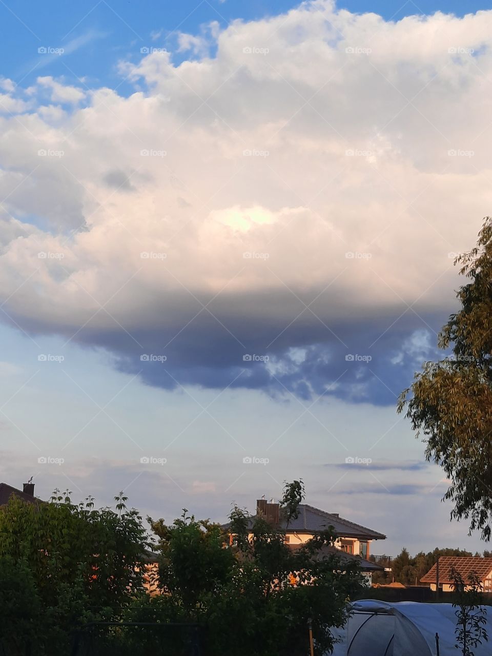 sky and clouds  at sunset