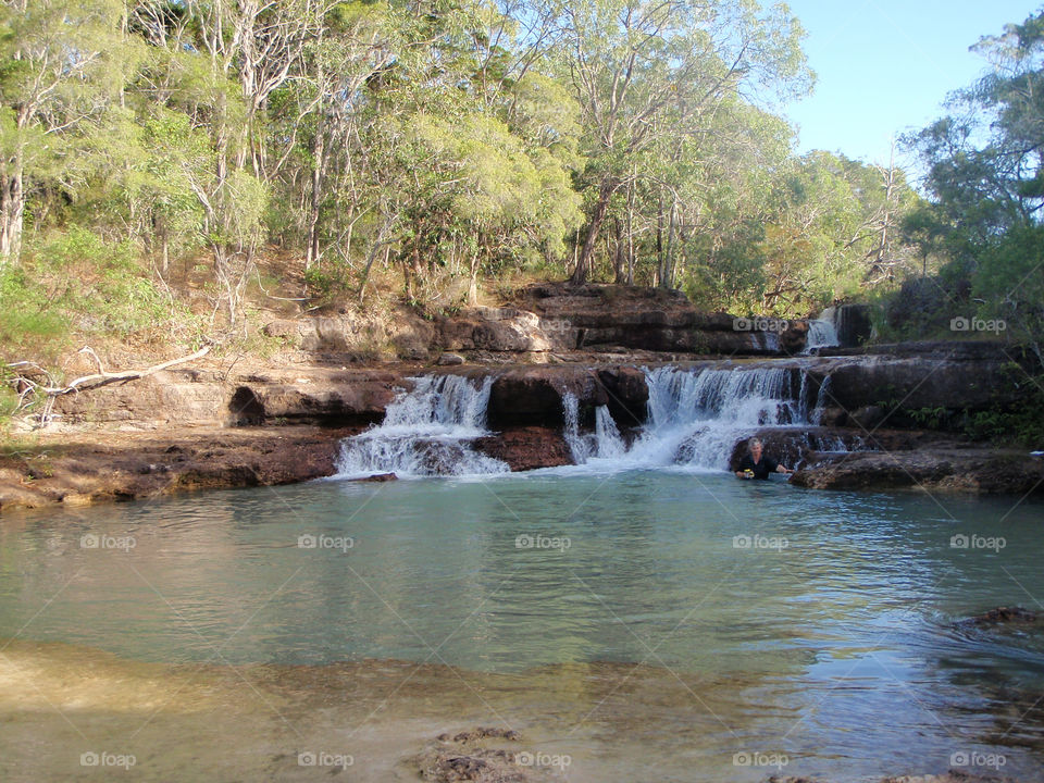 nature trees water waterfall by Ross.stuff
