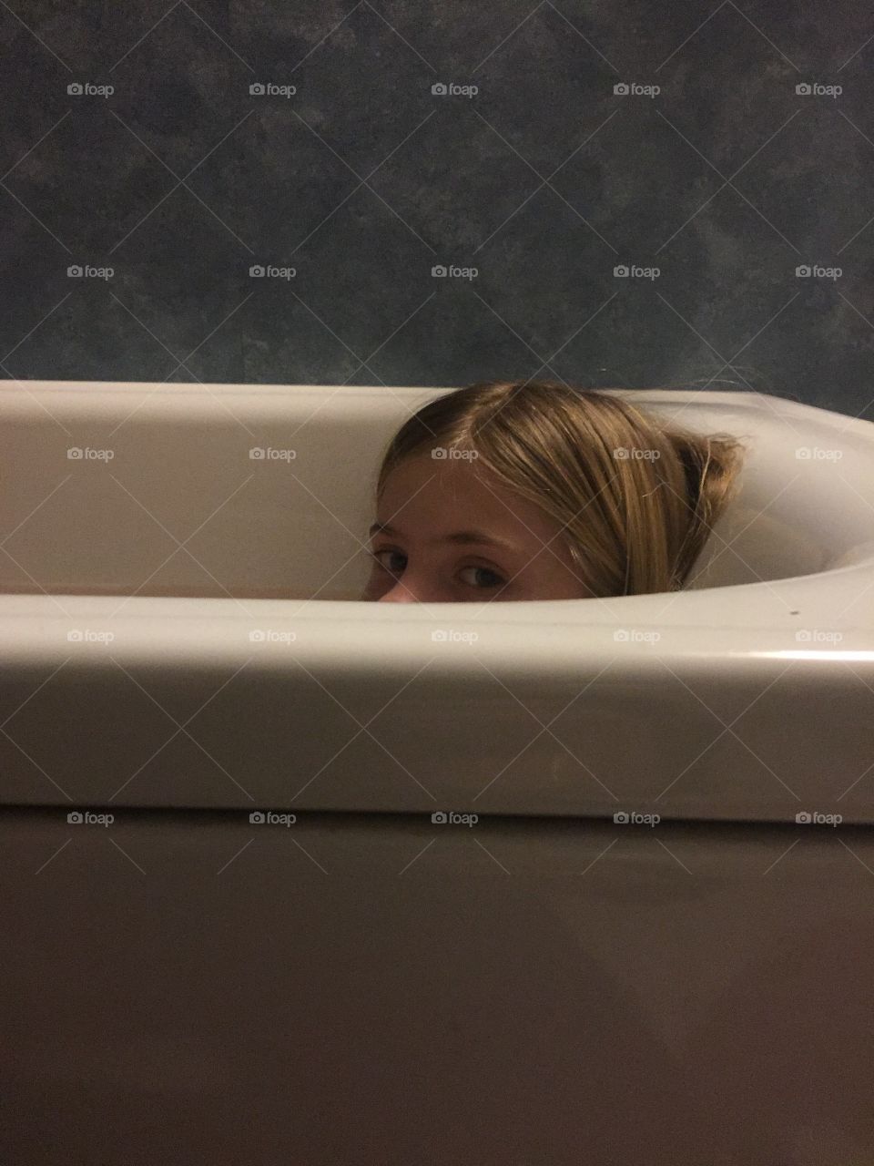 Girl in bathtub