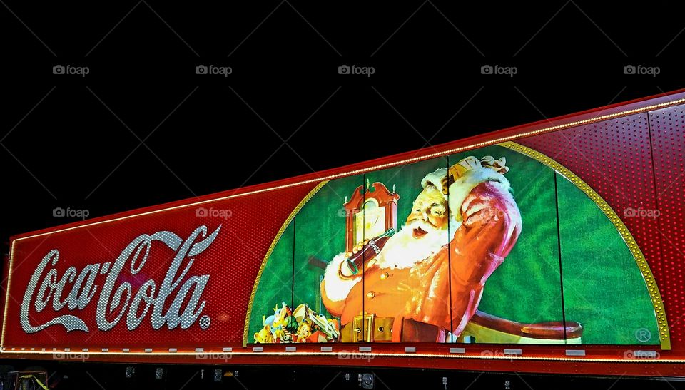 Coca-Cola Christmas Santa truck