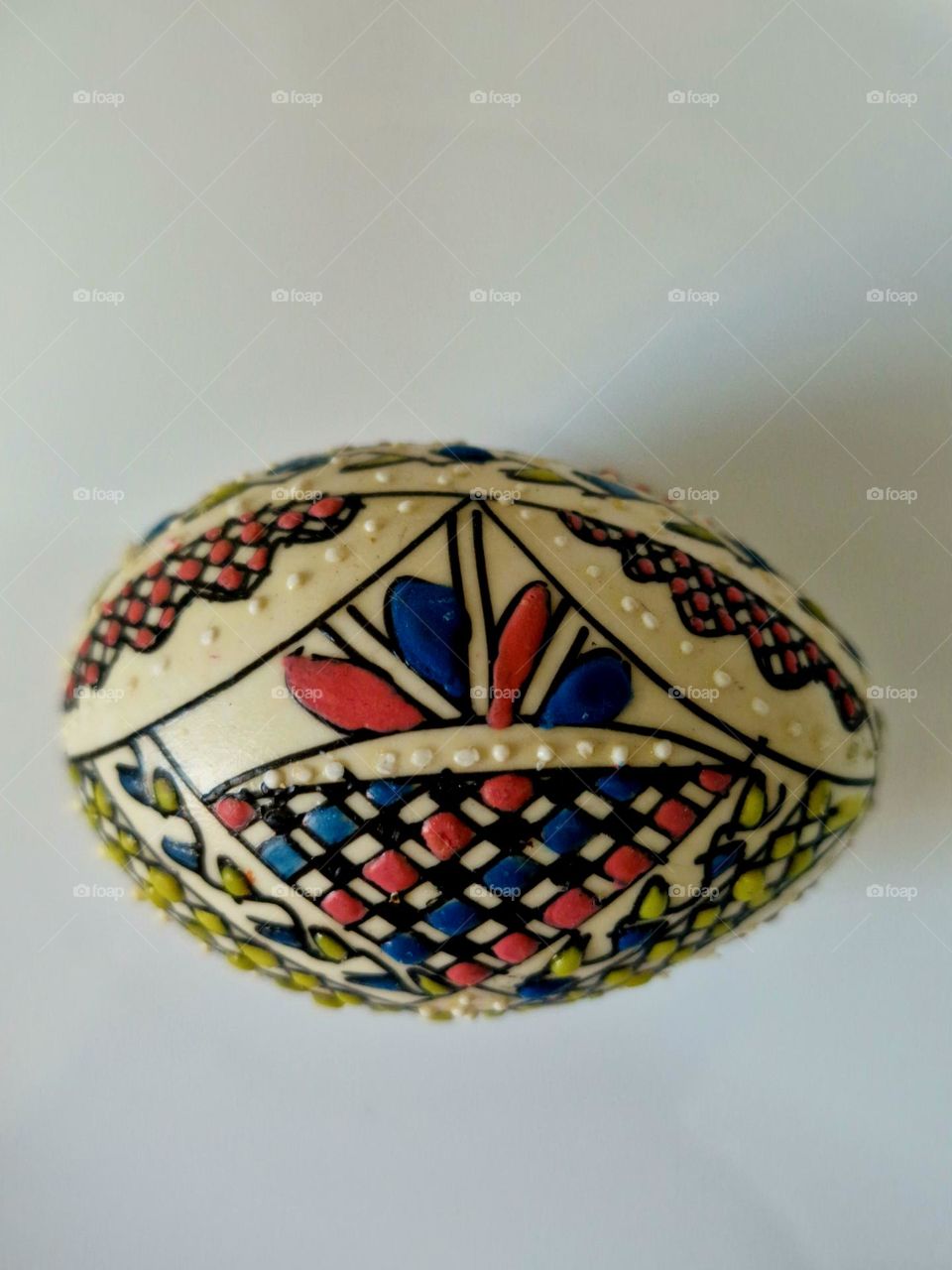 traditional Romanian hand-painted egg