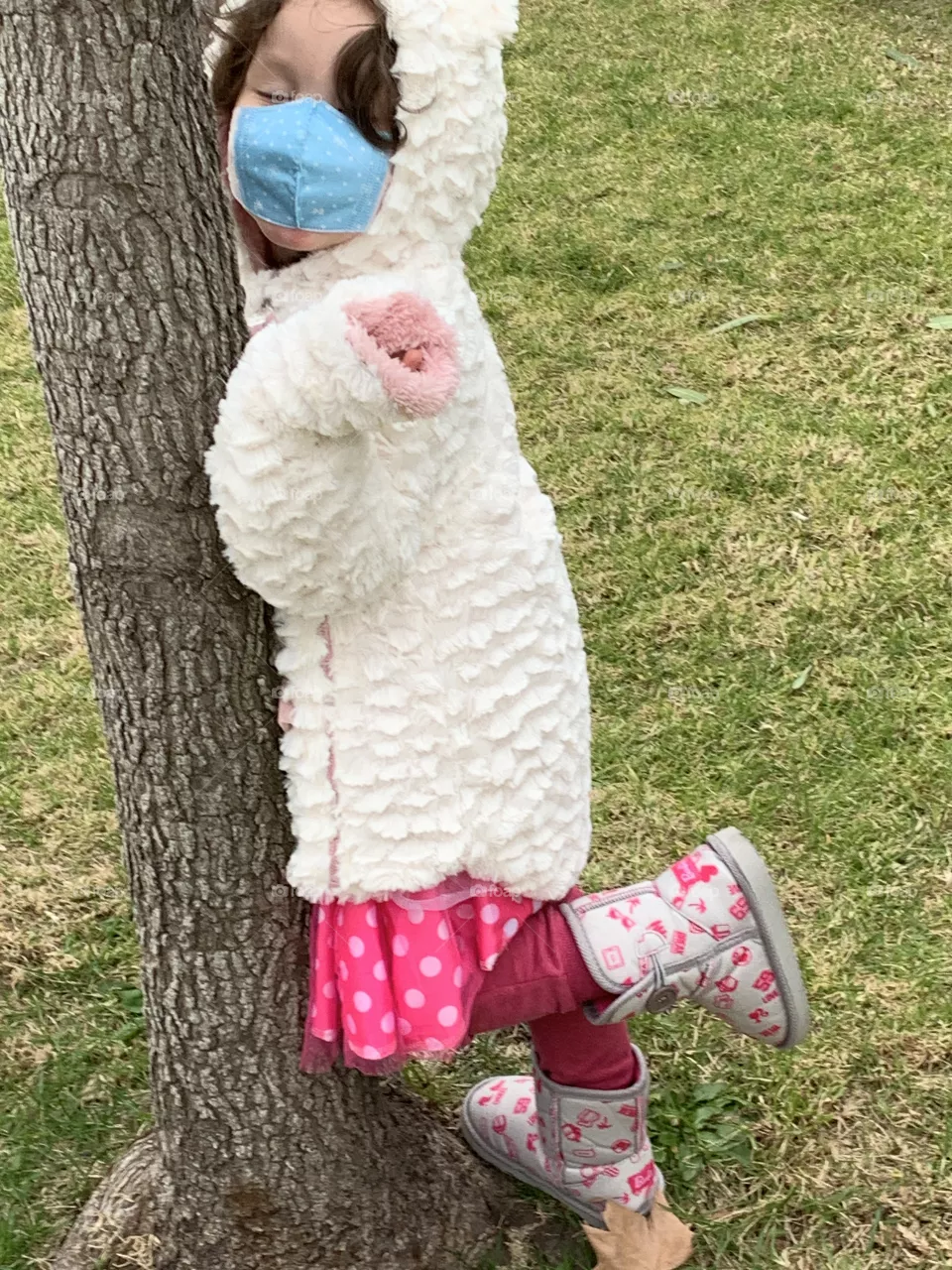 Girl and tree