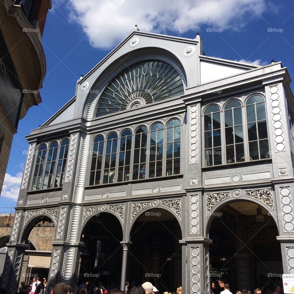 Ornate Cast Iron and Glass Market Building -  Borough Market, London