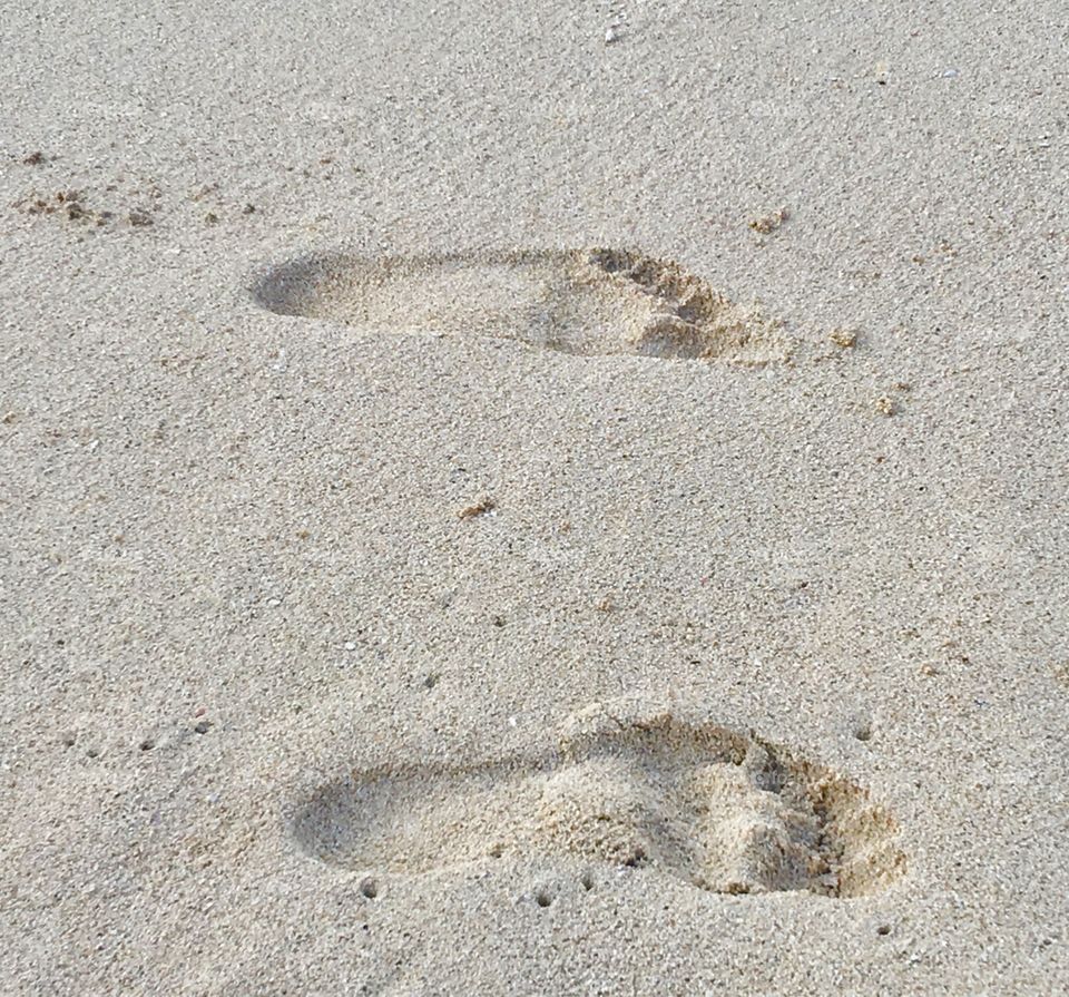 Footprints in the sand