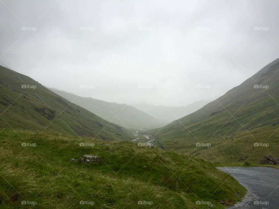 Lake District . The langdale valley