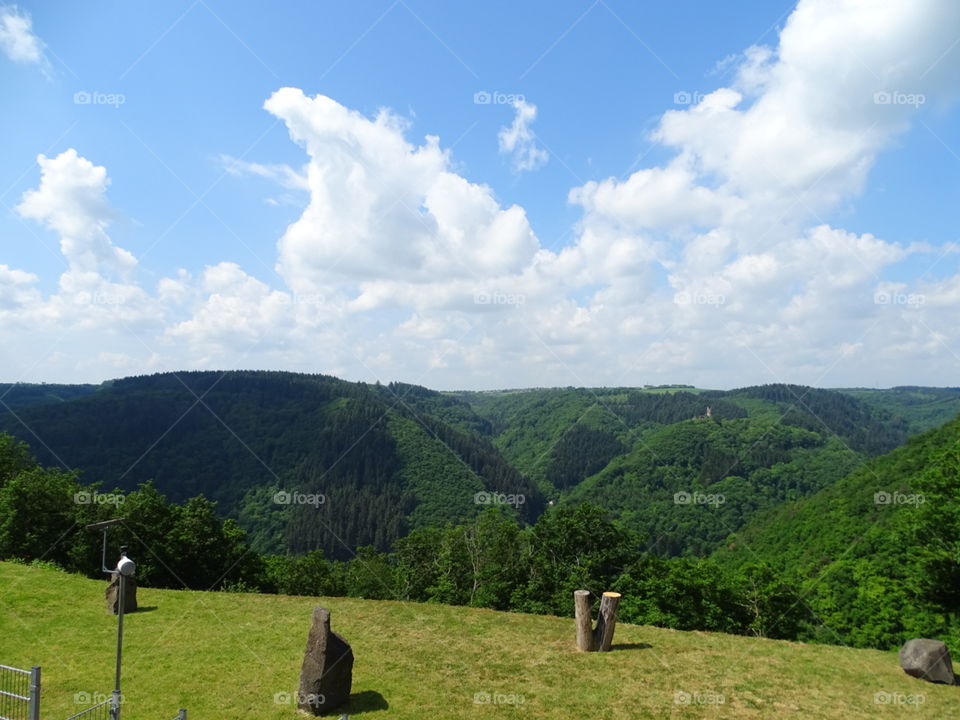 Blue sky and beautiful scenery
