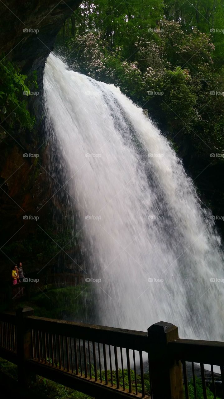 Dry falls in North Carolina