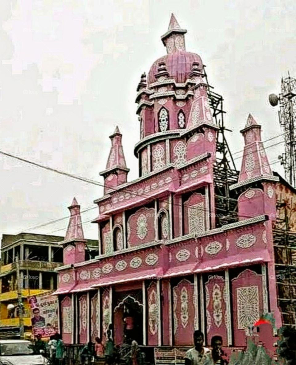 August 15th 2023 india. Beautiful and attractive view of a temple.